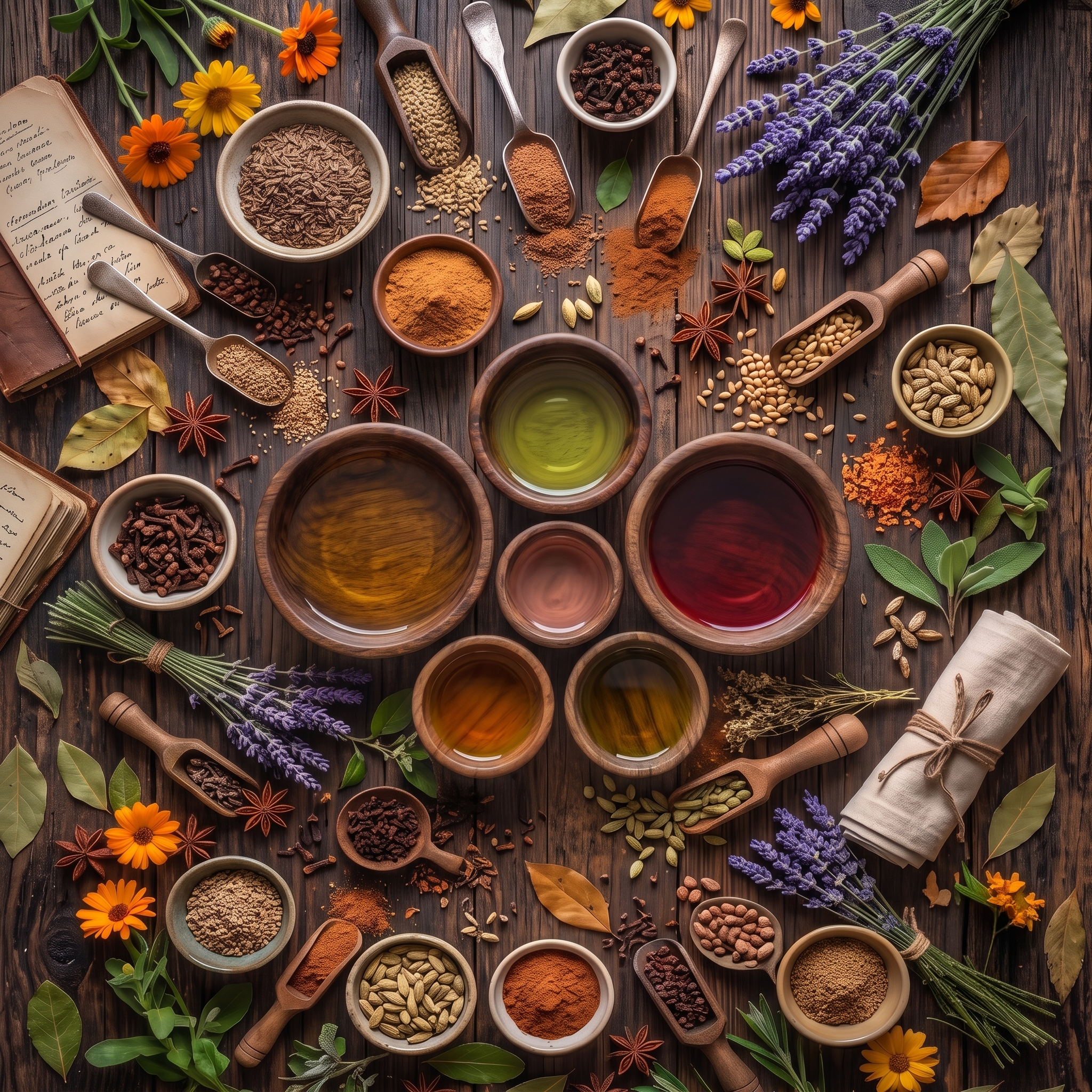 Botanical flatlay