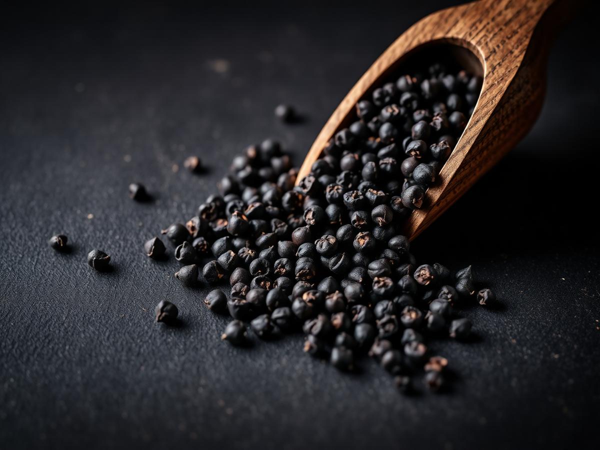 Black peppercorns